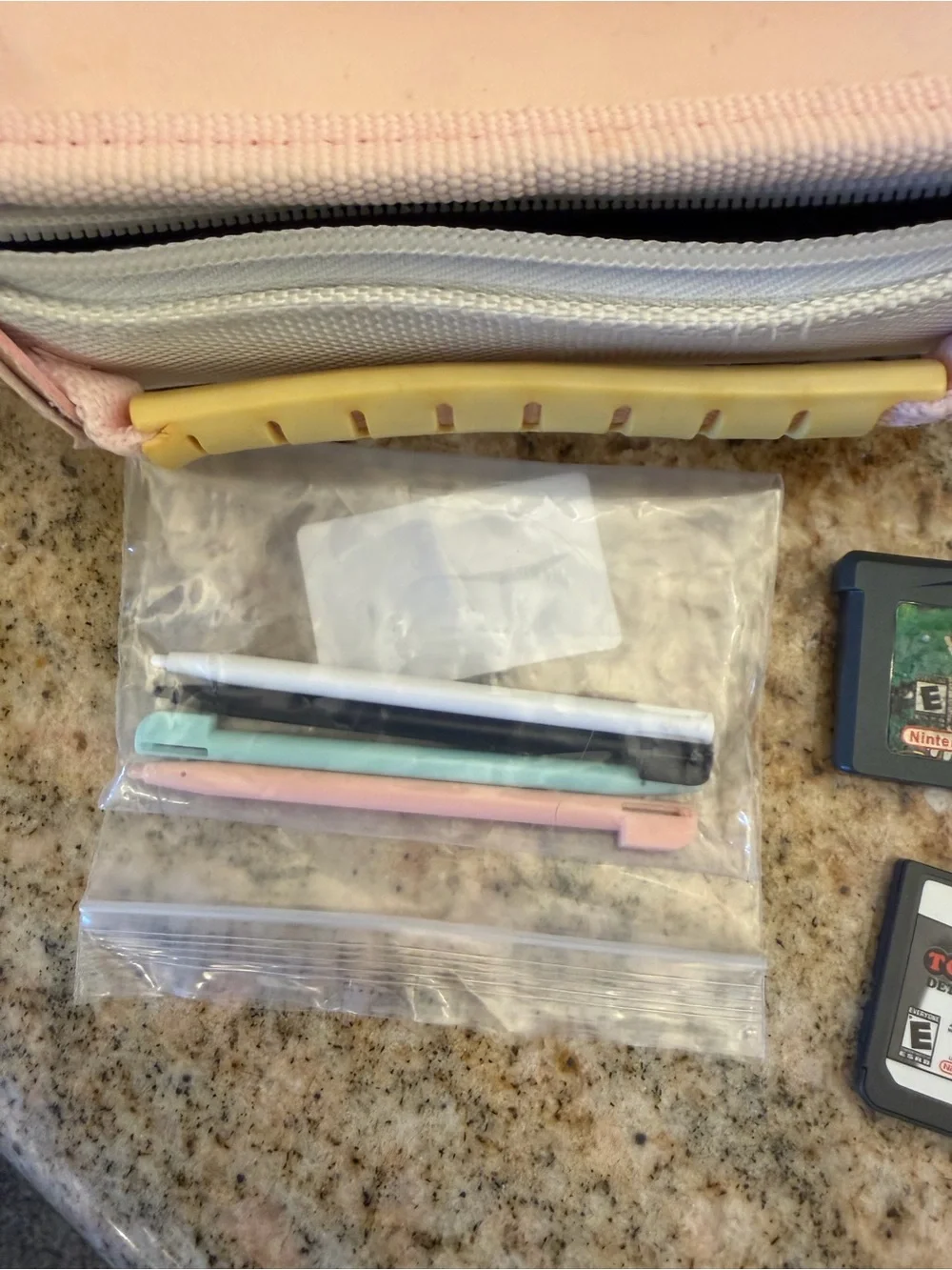 Nintendo DS Lite Pink Console with 10 Games and Accessories